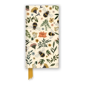 Flame Tree Publishing Jade Mosinski: Garden Bees (Foiled Slimline Journal) | Flame Tree Publishing