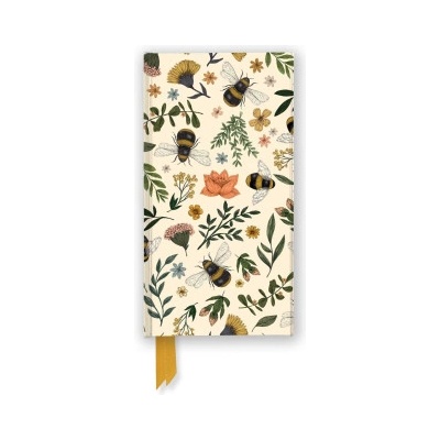 Flame Tree Publishing Jade Mosinski: Garden Bees (Foiled Slimline Journal) | Flame Tree Publishing