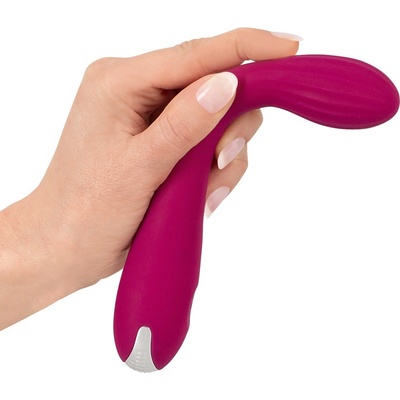 Výkonní flexibilní vibrátor pro dráždění bodu G