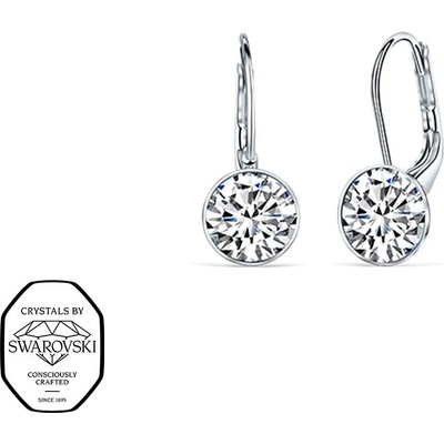 CRYSTalp Oceľové náušnice s kryštálmi Swarovski Diana 4119.CRY.E