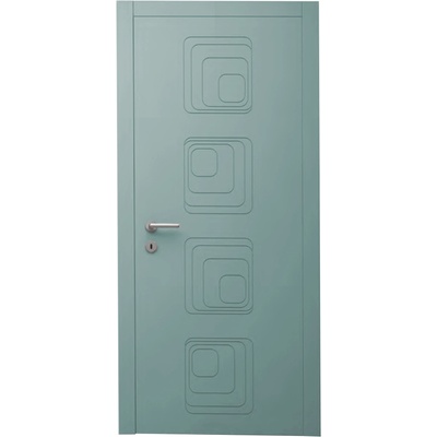 èkasa group Интериорна врата с каса EKASA INCONTRI IN-RING 100x240х12 см, панти, магнитна брава, дърво, синя лагуна (IN-RING/LAGUNA)