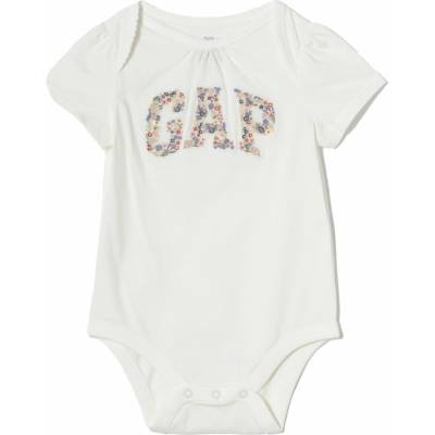 Dievčenské body GAP LOGO biela mix