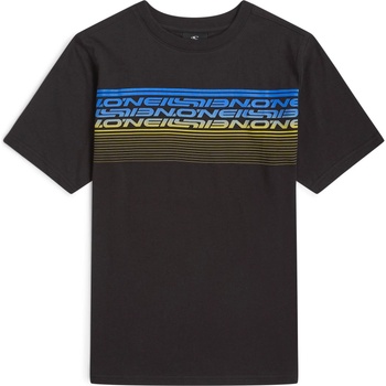 O'Neill Детска тениска O'Neill Kid's Logo Stripe T-Shirt - Black Out - размер 152 (EU) (704-6069-0114)