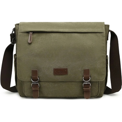 Canvasio plátená crossbody taška Sunborl Zelená 20L