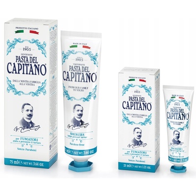 Pasta Del Capitano s antibakteriálnym účinkom pre ochanu zubov a ďasien 75 ml