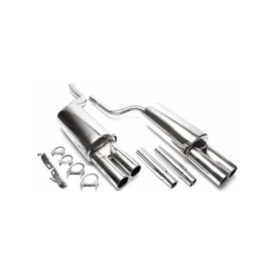TATechnix Nerezový výfuk 2x76mm Audi A6 C5 4x4/Quattro (4B2)