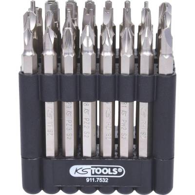 KS Tools sada bitov, vonkajší šesťhran, 1/4 9117532