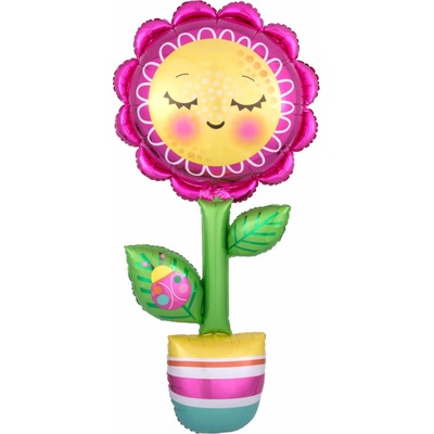 Amscan Fóliový multibalón Happy Mother´s Day Flower 66x160cm