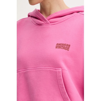 American Vintage суичър с качулка женски памучен (PLI03D)