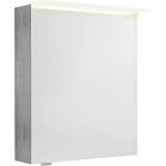 SAPHO Linex - Огледален шкаф с LED осветление 60x70x15 см, P/L, сребрист дъб LX060-0011 (LX060-0011)