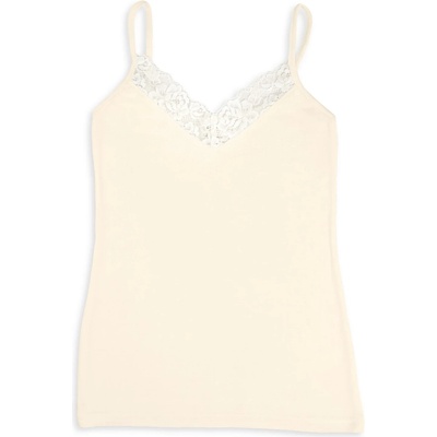 Engel Дамско копринено термобельо Engel Women's Top with Lace Silk base layer - Natur - размер 42/44 (EU) (114-1895-0213)