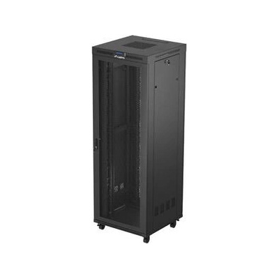 Lanberg Комуникационен шкаф, Lanberg rack cabinet 19" free-standing 47U/800X800 (FLAT PACK) with mesh door LCD black (FF01-8847-23BL)
