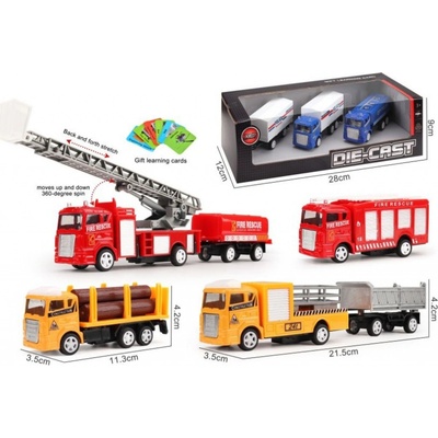 Alltoys Autíčko na pull back hasičský vůz