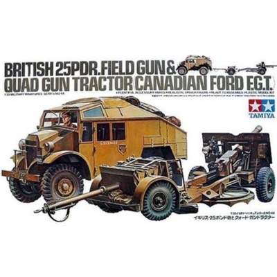 Tamiya 35044 British 25pdr Gun&Quad Tractor 1:35