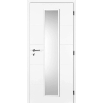 Doornite Quatro Linea, 60 P, 646 × 1983 mm, lakované, pravé, bílé, prosklené C1MQWP.60P1.FT