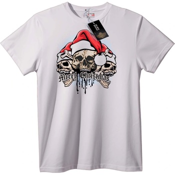 NOONEBRAND Тениска Весела Коледа Skulls - XL, Black