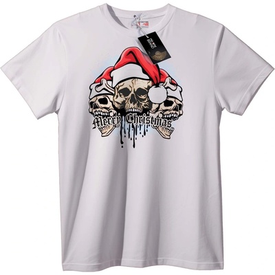 NOONEBRAND Тениска Весела Коледа Skulls - XL, Black
