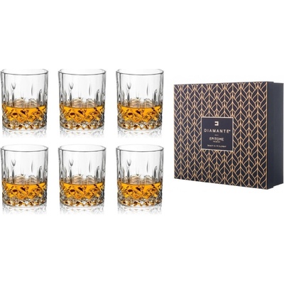 Diamante sklenice na whisky Dorchester 6 x 340 ml