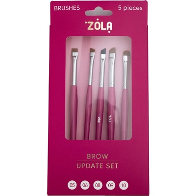 Zola Brow Update Set sada 5 štětců pro úpravu obočí