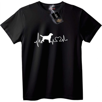 NOONEBRAND Тениска Кученски пулс - 2XL, White