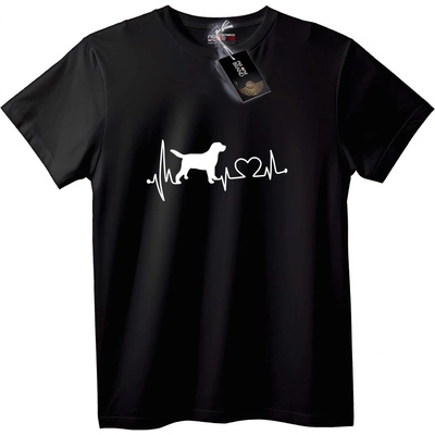 NOONEBRAND Тениска Кученски пулс - 2XL, White