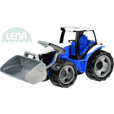 Lena Traktor se lžící 69 cm modro-šedý plast 02055