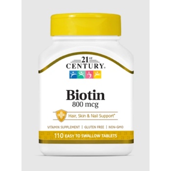 21st Century Биотин - Biotin 800mcg | 110 tabs (9091)