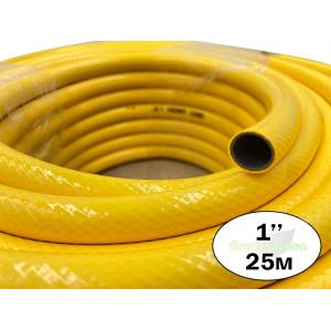 Great Garden Маркуч градински трислоен 1"-25мм 25м Great Garden, Yellow (9700206)