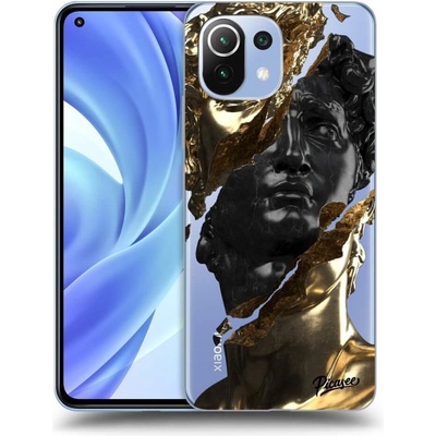 Pouzdro Picasee silikonové Xiaomi Mi 11 - Black Gold čiré