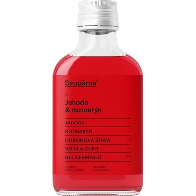 Sirupárna Domácí Jahoda & Rozmarýn Sirup 100 ml