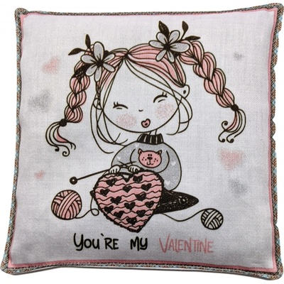 Ovopecka nahřívací polštářek s hroznovými peckami Valentýn 15x15