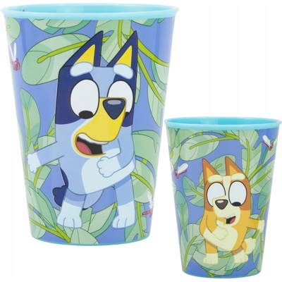 Stor Súprava plastového riadu Bluey s kelímkom 3 diely