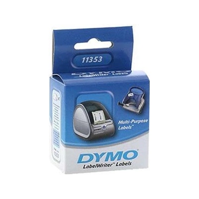 Dymo 11353, S0722530, 25mm x 13mm, biele multifunkčné papierové štítky