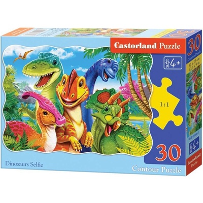 Castorland Пъзел Castorland от 30 части - Динозавърско селфи (B-03808-1)