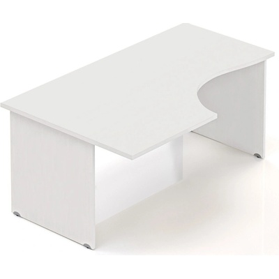 Lenza Ergonomický stůl Visio 160 x 100 cm, levý, bílá