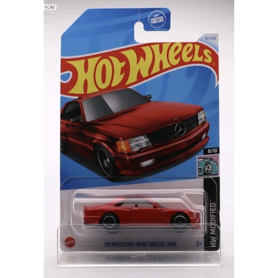 Mattel Hot Wheels 89 Mercedes Benz 560 SEC AMG stříbrný