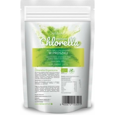 Kenay Chlorella BIO chlorella vulgaris prášek 100 g
