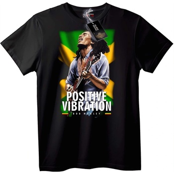 NOONEBRAND Тениска Bob Marley Позитивни Вибрации - M, White