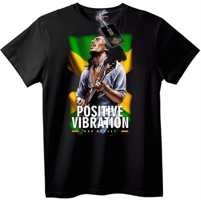 NOONEBRAND Тениска Bob Marley Позитивни Вибрации - M, White