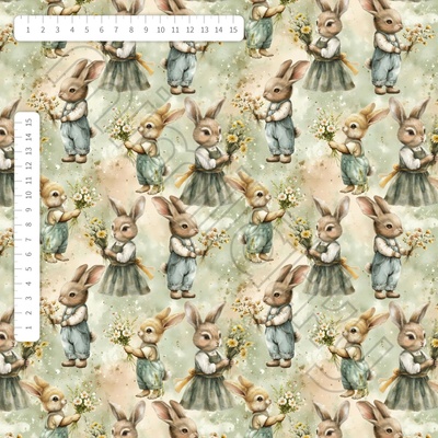 Králíčci s kytičkami úplet by MIMI [supreme]