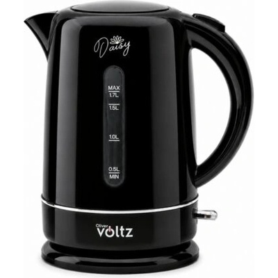 Voltz Oliver Voltz Daisy, OV51230W, 2200 W, 1, 7 литра, Стоманен нагревателен елемент, Пластмаса, Черен, Електрическа кана (5OV51230WB)