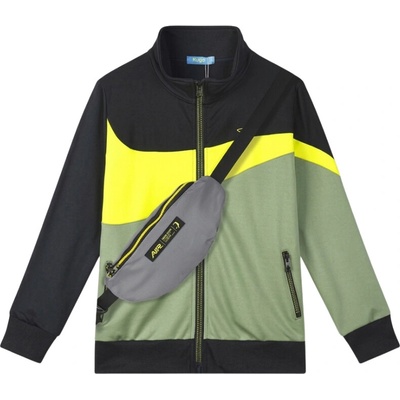 Kugo WT7302 chlapecká funkční mikina černá/khaki