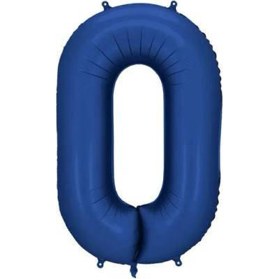 Party Deco Фолиев Балон - Цифра, 86 см, Тъмносин - 0 (fb1s-0-074)