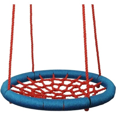 Woody hojdací kruh 100 cm červeno-modrá