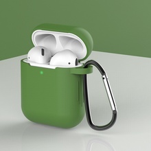 Enem Jednobarevný obal na Airpods 1/2 - s karabinou APP1OAIR030