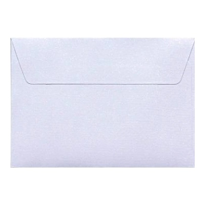 Obálka C6 11,4x16,2cm metalická bílá