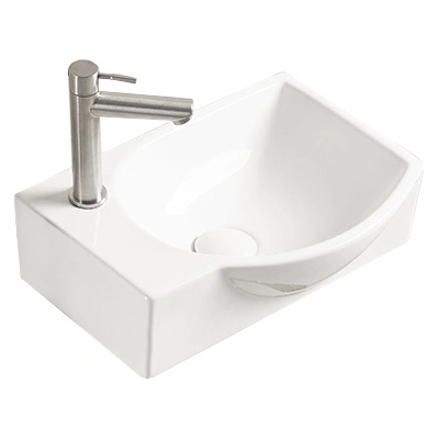 Mexen Mista умивалник върху плот десен 40 x 28 см, бял - 22174000R (22174000R)