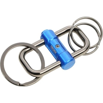 TROIKA Ключодържател Двупосочен син Troika KR22-09/BL (KR22-09/BL)