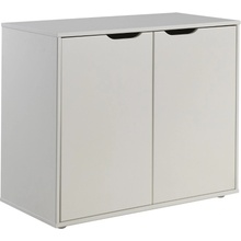 Vipack Bílá lakovaná komoda Pino 85,5 x 43,3 cm