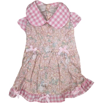 Tiger`s Heart Розова пролетна рокля с якичка и панделки
